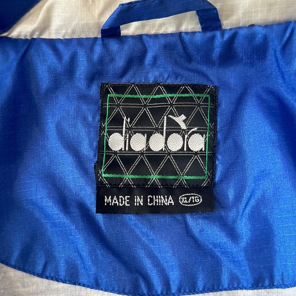 Vintage Matching Diadora Zip Track Jacket Windbreakers - Picture 9 of 14